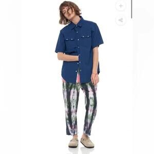 Free People x Sandrine Rose Pearl Button Western Shirt - Small - NWT